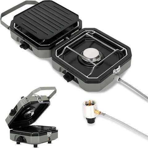 2 Burner Foldable Camping Stove