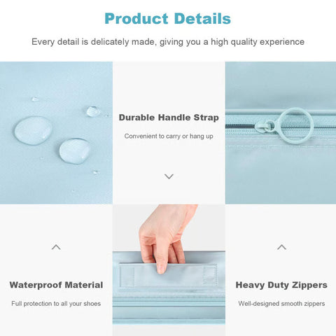 Travel Shoe Bag for 3 Pairs